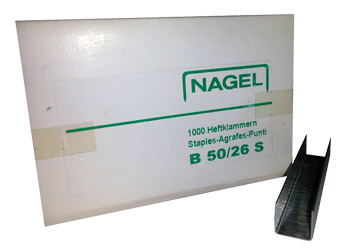 Скобы 50/26 S для степлеров Nagel