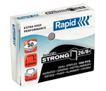 Скобы Rapid 26/8+ Super Strong (5000) для механических степлеров 